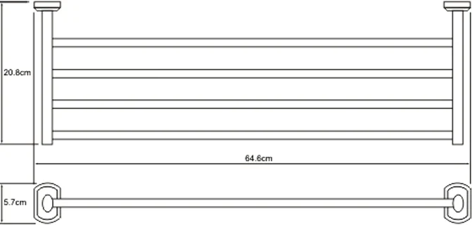 Полка Wasserkraft Oder K-3011 для полотенец от магазина ЛесКонПром.ру