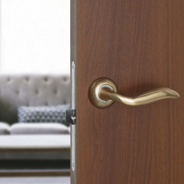 Дверные ручки Palladium Emma матовое золото от магазина ЛесКонПром.ру