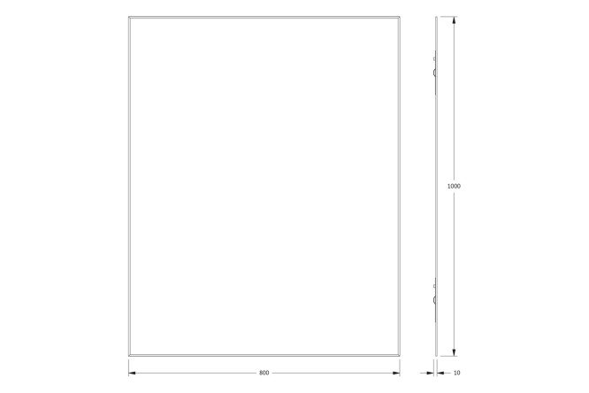 Зеркало с фацетом EVOFORM Standard 80545590 от магазина ЛесКонПром.ру