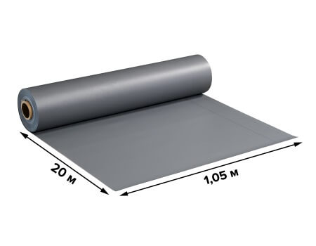 Мембрана ПВХ Logicroof V-RP 1,5 мм, 1,05x20 м, темно-серый от магазина ЛесКонПром.ру