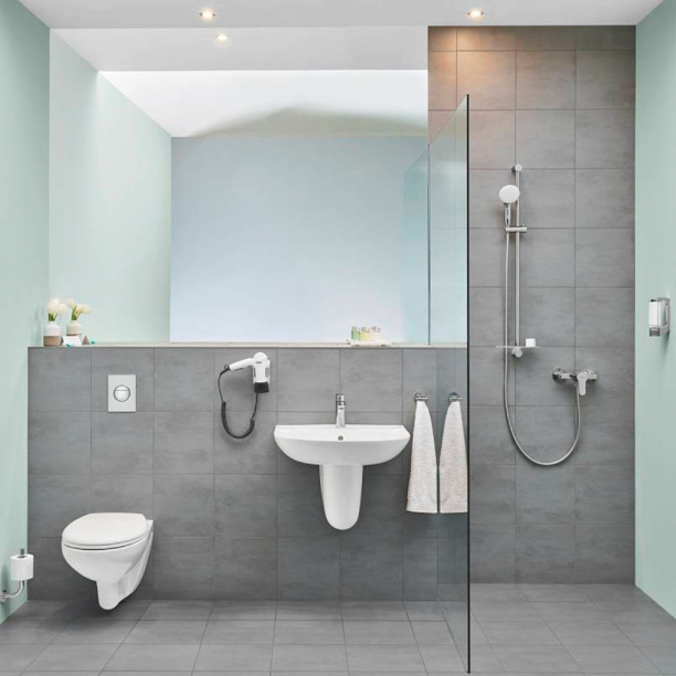 Унитаз подвесной GROHE Bau Ceramic безободковый без сиденья от магазина ЛесКонПром.ру