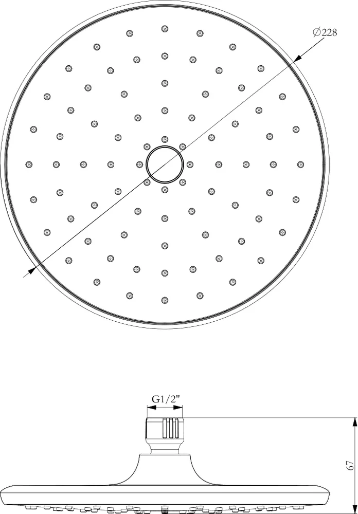 Верхний душ Lemark LM8130C от магазина ЛесКонПром.ру