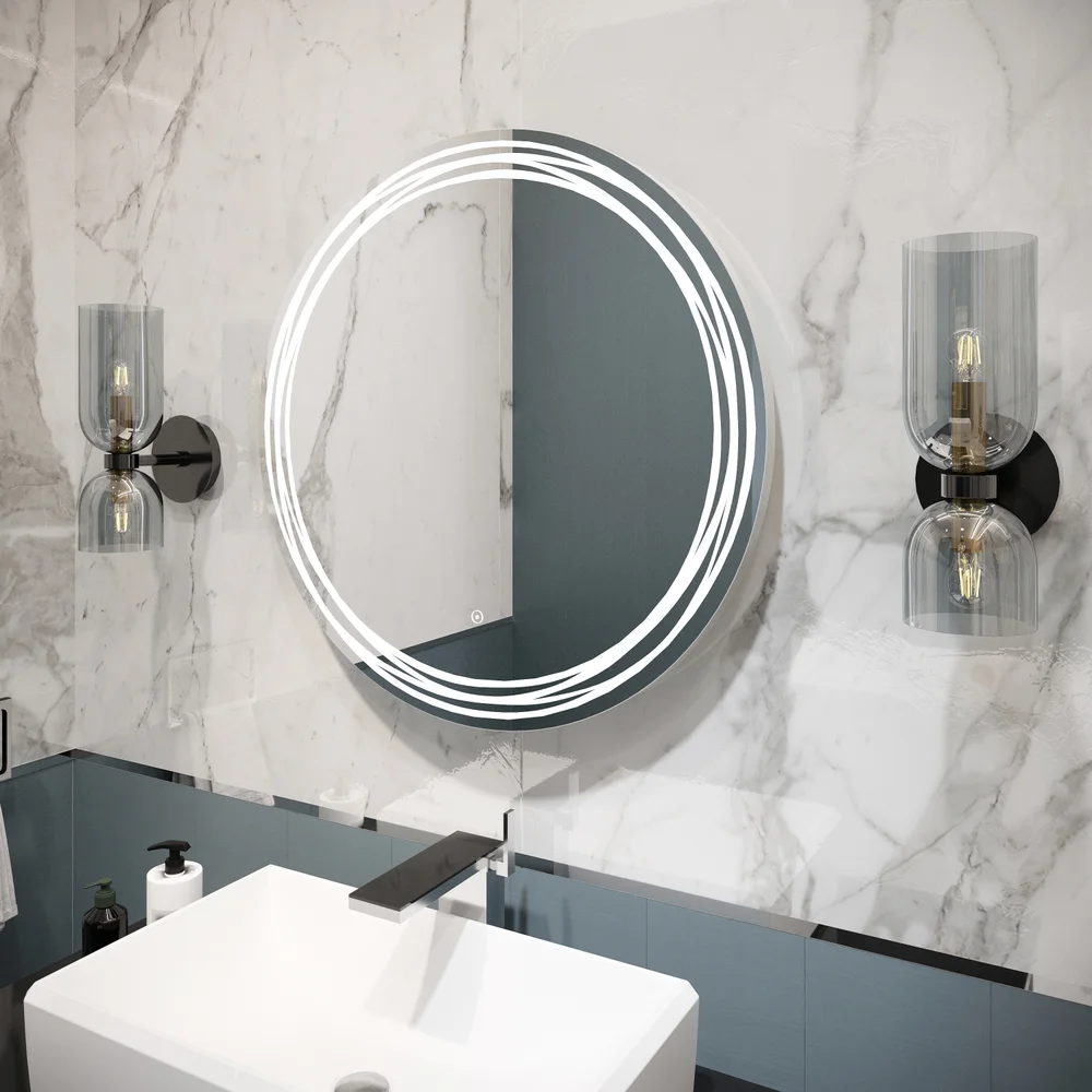 Зеркало круглое DIWO Муром 77 с подсветкой от магазина ЛесКонПром.ру