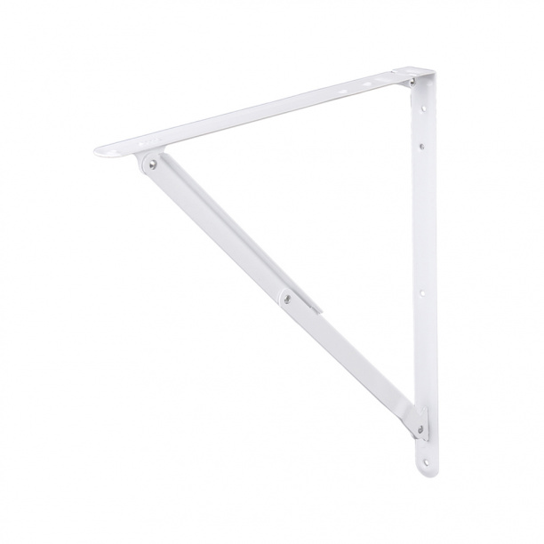 Кронштейн складной белый 400х400 мм от магазина ЛесКонПром.ру