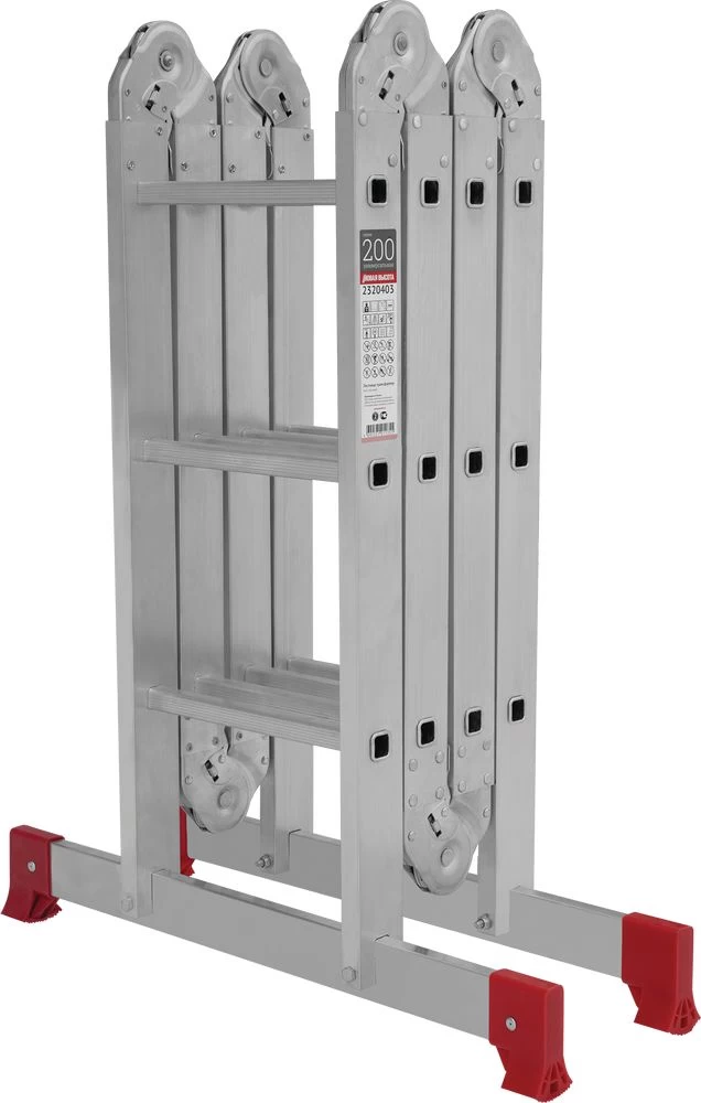 Алюминиевая четырехсекционная лестница-трансформер 340 мм NV2320 НОВАЯ ВЫСОТА 4Х3 арт.2320403 от магазина ЛесКонПром.ру