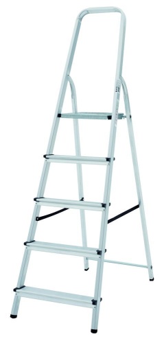Стремянка алюминиевая Новая Высота 5 ступеней (арт. 1110105) от магазина ЛесКонПром.ру