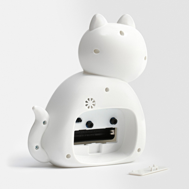 Часы-будильник Котик 13,5х16,5 см от магазина ЛесКонПром.ру