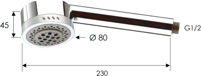 Душевая лейка Remer 321HGX от магазина ЛесКонПром.ру
