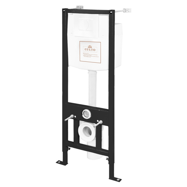 Инсталляция Culto Dino с унитазом, сиденьем, кнопкой белый от магазина ЛесКонПром.ру