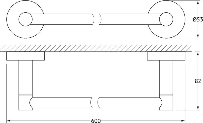 Полотенцедержатель Artwelle Harmonie HAR 028 60 см от магазина ЛесКонПром.ру