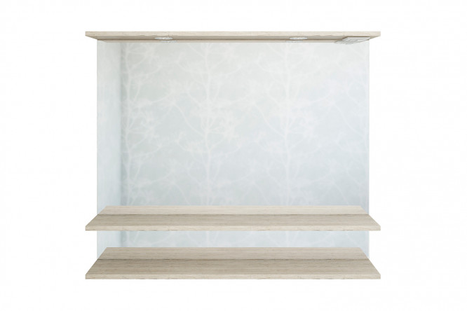 Зеркало с полкой Sanflor Бруно  80353132 от магазина ЛесКонПром.ру