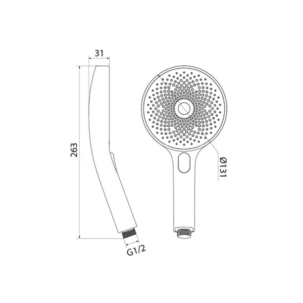 Душевой гарнитур IDDIS Bild 3 режима от магазина ЛесКонПром.ру