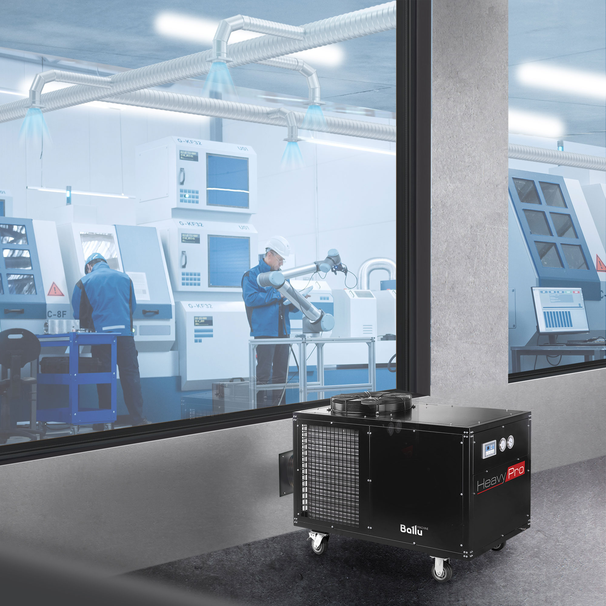 Мобильный промышленный кондиционер BALLU BGK15 от магазина ЛесКонПром.ру