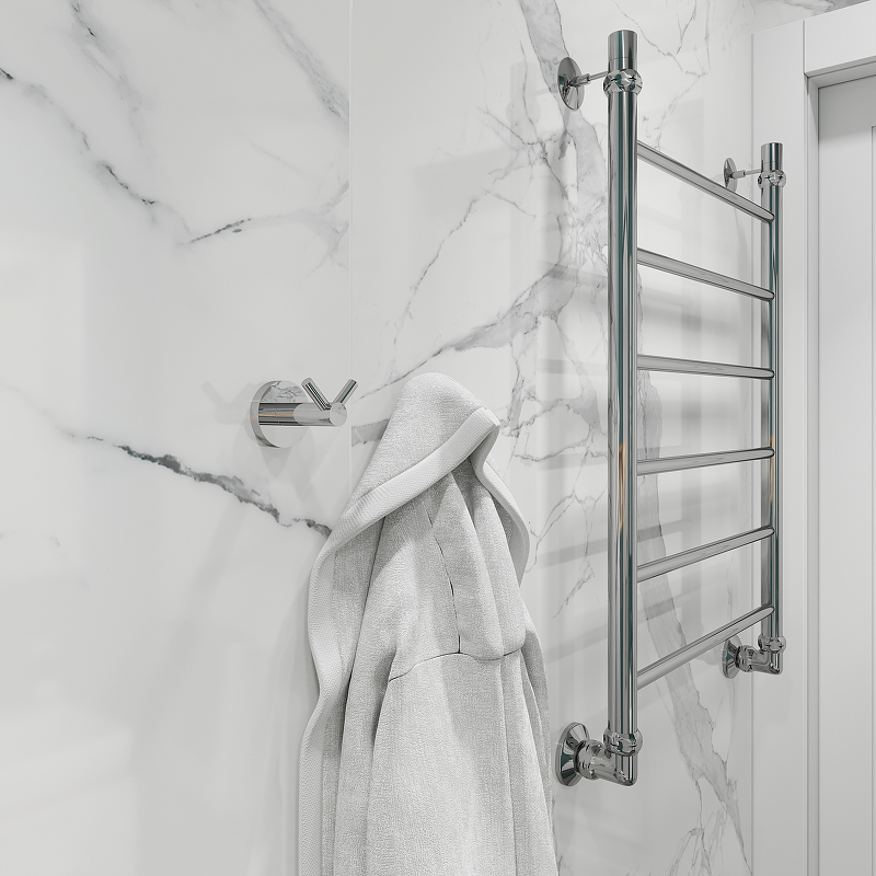 Водяной полотенцесушитель EWRIKA Сафо P 80х50 Хром от магазина ЛесКонПром.ру