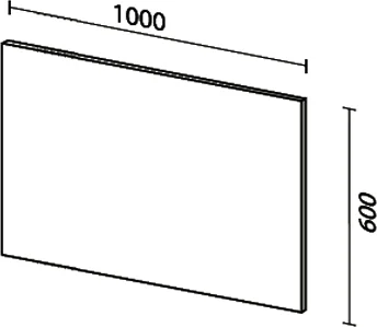 Зеркало Sanvit Кубэ 100 от магазина ЛесКонПром.ру