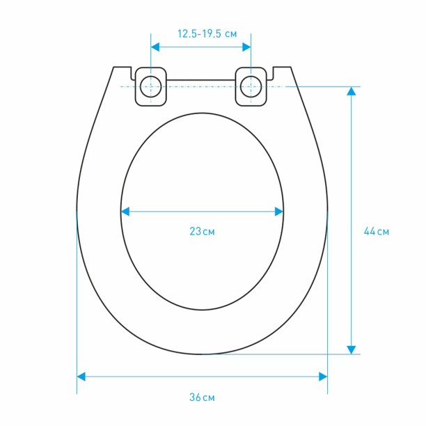 Сиденье для унитаза VANSTORE черное от магазина ЛесКонПром.ру