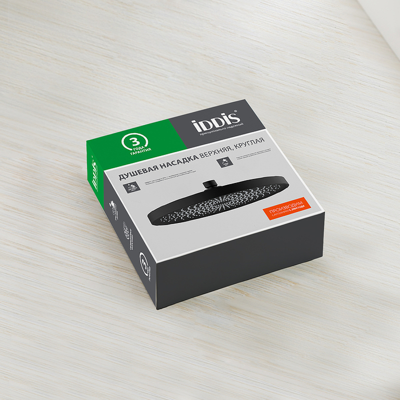 Верхний душ Iddis SpaHome SPA26BPi64 Черный от магазина ЛесКонПром.ру