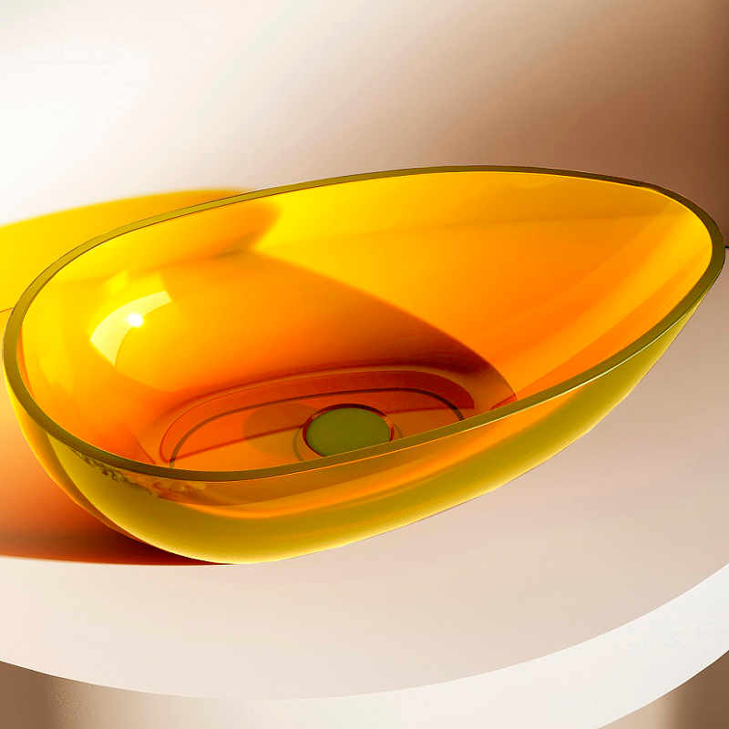 Раковина-чаша Abber Kristall 60 AT2811Amber Желтая от магазина ЛесКонПром.ру