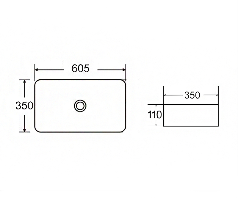 Раковина-чаша Bronze de Luxe Lacio 60 1061BM Белая от магазина ЛесКонПром.ру