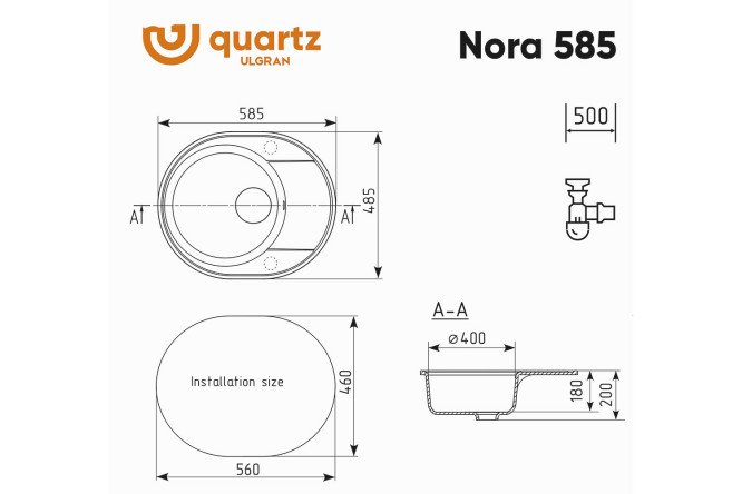 Мойка Nora 80531920 от магазина ЛесКонПром.ру