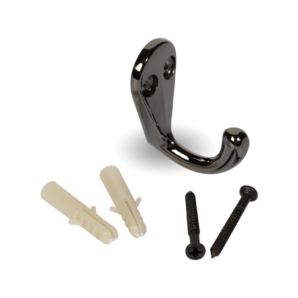 Крючок мебельный JET 588 черный никель от магазина ЛесКонПром.ру