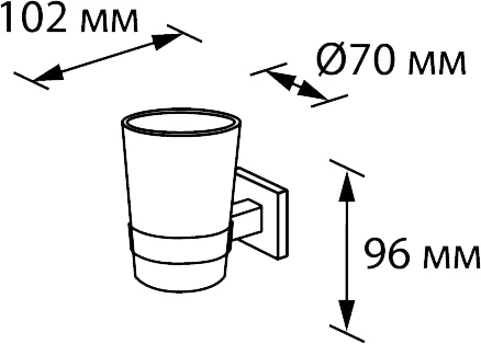 Стакан Wess Istad W02-10 от магазина ЛесКонПром.ру