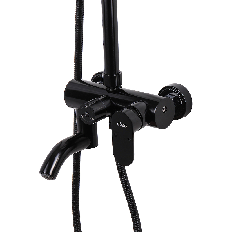 Душевая система Ekko E2402-8 Черная от магазина ЛесКонПром.ру