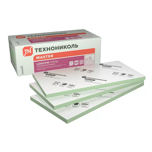 Плита теплоизоляционная LOGICPIR Полы ФЛ/ФЛ Г4 1200х600х20 мм от магазина ЛесКонПром.ру
