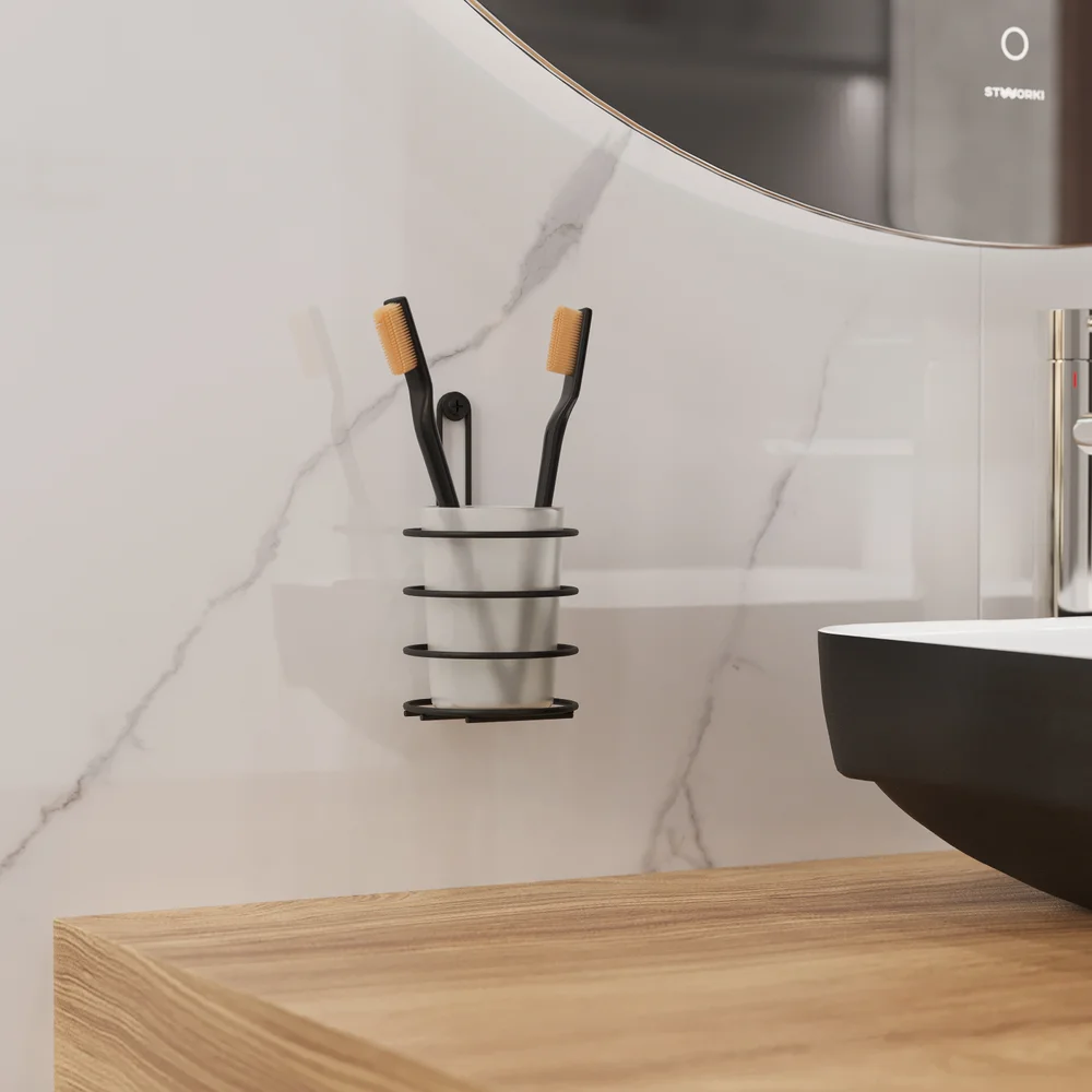 Стакан DIWO Смоленск ПК14786 черный муар от магазина ЛесКонПром.ру