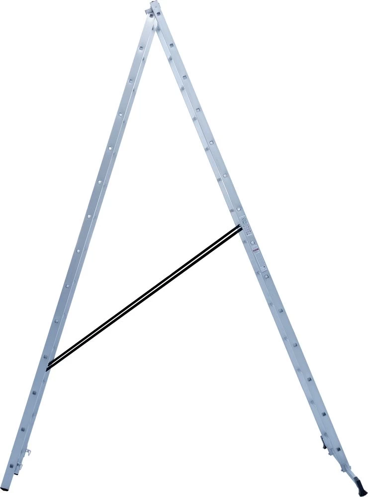 Лестница алюминиевая двухсекционная Новая Высота 2x14 арт. 1220214 от магазина ЛесКонПром.ру