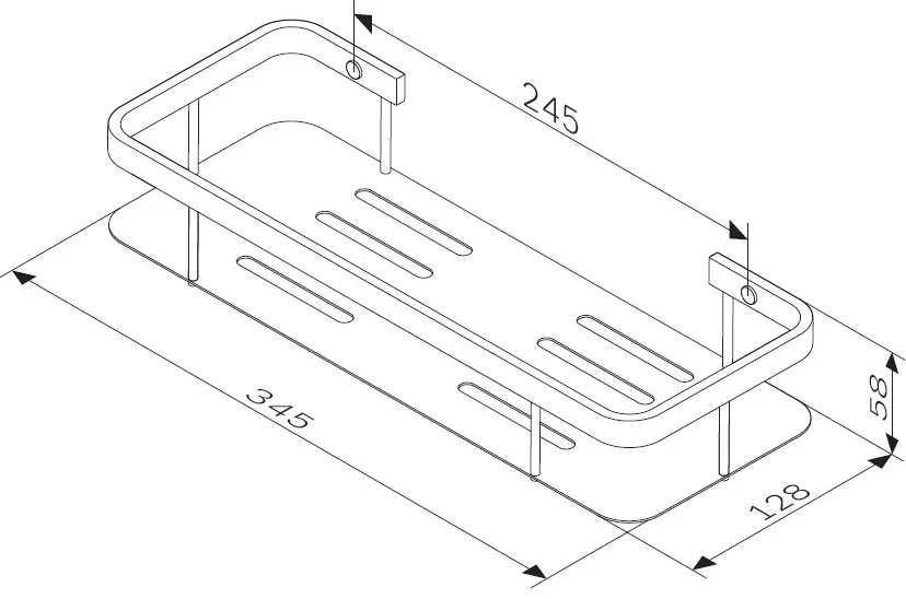 Полка AM.PM Sense L A7453100 хром от магазина ЛесКонПром.ру