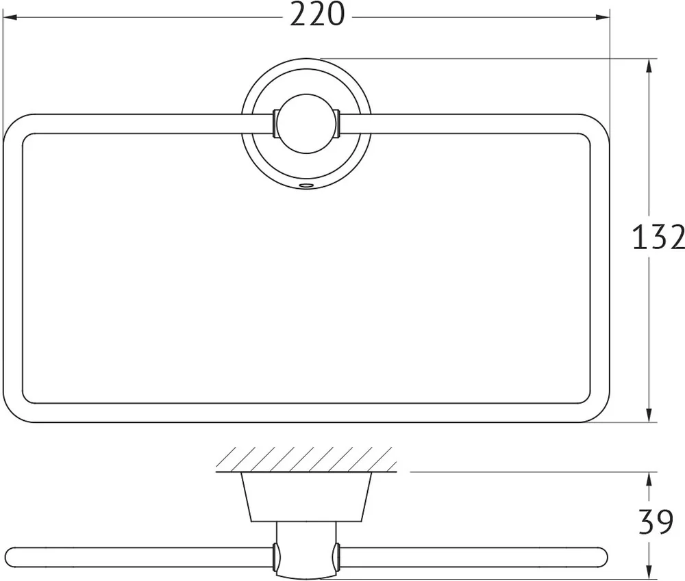 Полотенцедержатель FBS Vizovice VIZ 022 от магазина ЛесКонПром.ру
