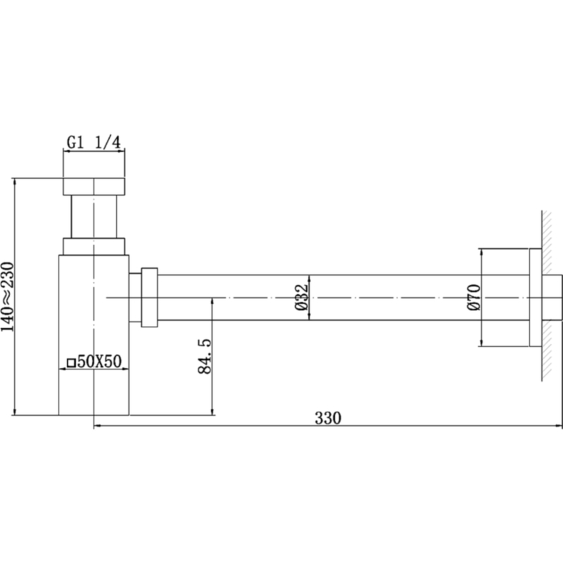 Сифон для раковины Abber AF0031G Золото матовое от магазина ЛесКонПром.ру