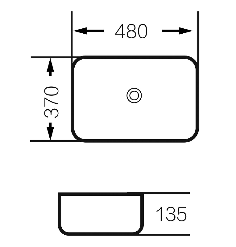 Раковина-чаша Grossman 48 GR-3016BEM Бежевая матовая от магазина ЛесКонПром.ру