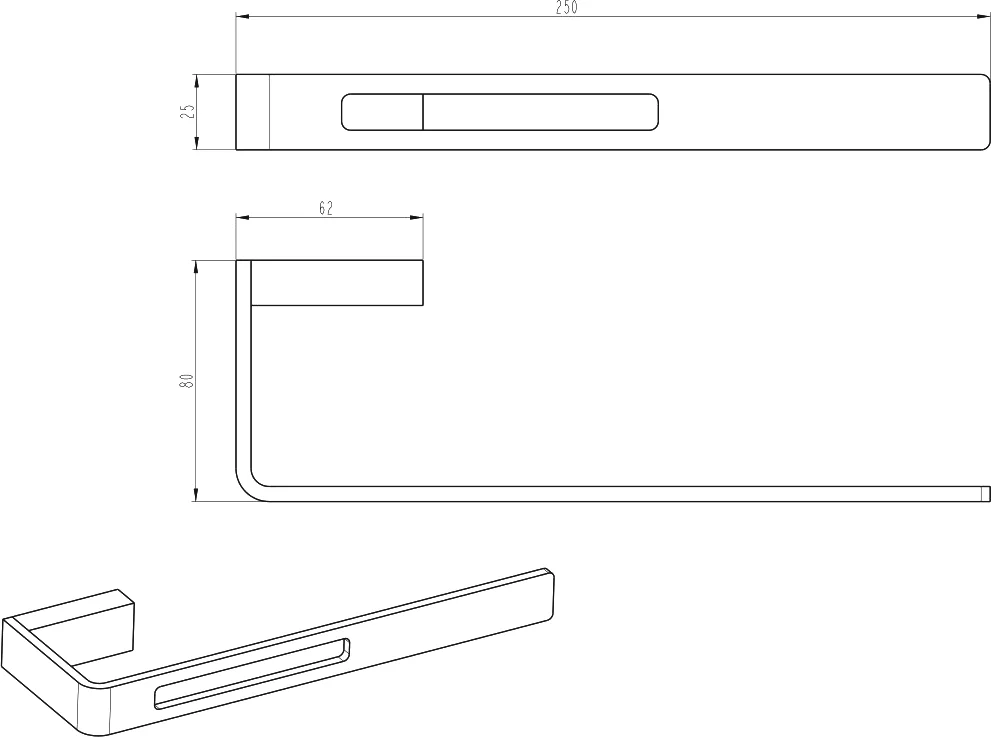 Полотенцедержатель Boheme Q 10945-MW Matt White от магазина ЛесКонПром.ру