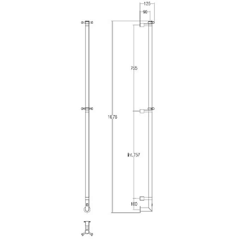 Электрический полотенцесушитель Margaroli Arcobaleno 616XGOB-1650 Золото от магазина ЛесКонПром.ру