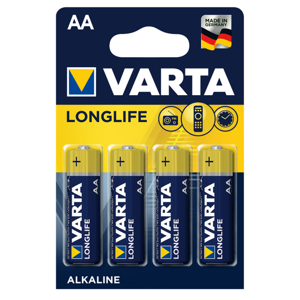 Батарейка VARTA LONGLIFE LR6 АА 4 шт от магазина ЛесКонПром.ру