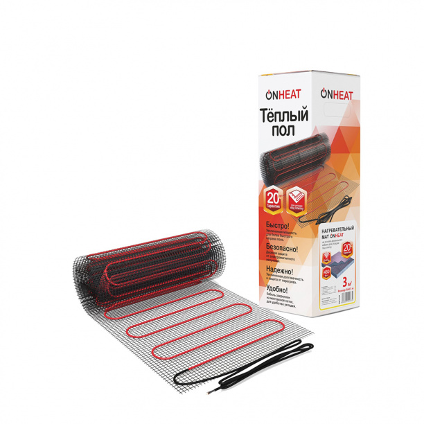 Мат нагревательный ONHEAT 3 м2 480 Вт от магазина ЛесКонПром.ру