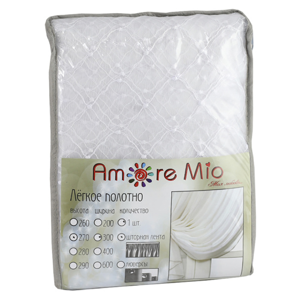 Штора-тюль 8750 300х270 см белый от магазина ЛесКонПром.ру