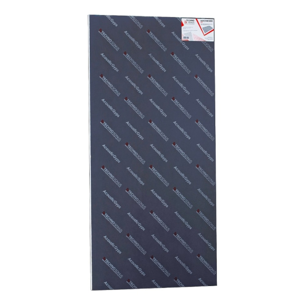 Гипсокартон высокопрочный с мембраной TechnoSonus АкустикГипс М1 1200x590x17 мм от магазина ЛесКонПром.ру