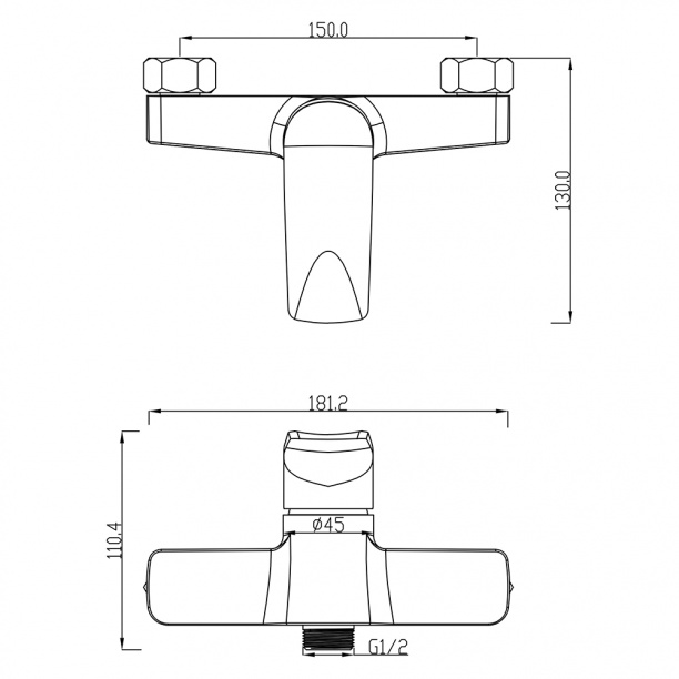 Смеситель для душа SWEDBE Venado от магазина ЛесКонПром.ру