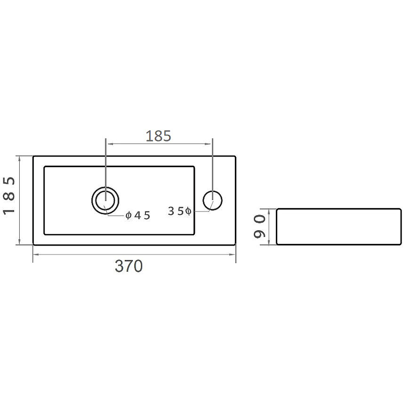 Раковина Orange 36 B05-365W Белая от магазина ЛесКонПром.ру