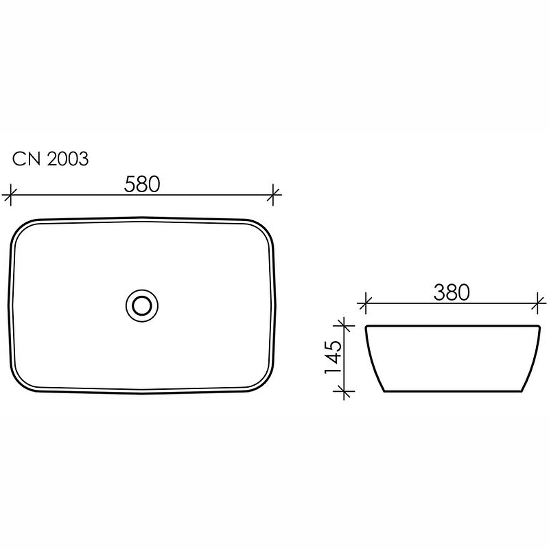Раковина Ceramica Nova Form 58 CN2003 Белая от магазина ЛесКонПром.ру