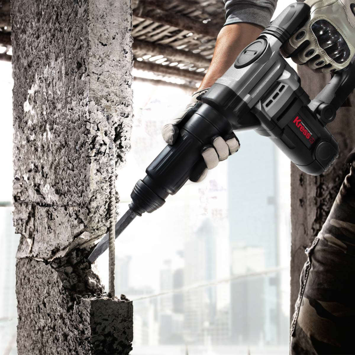 Отбойный молоток KRESS KU341 1200Вт электрический от магазина ЛесКонПром.ру