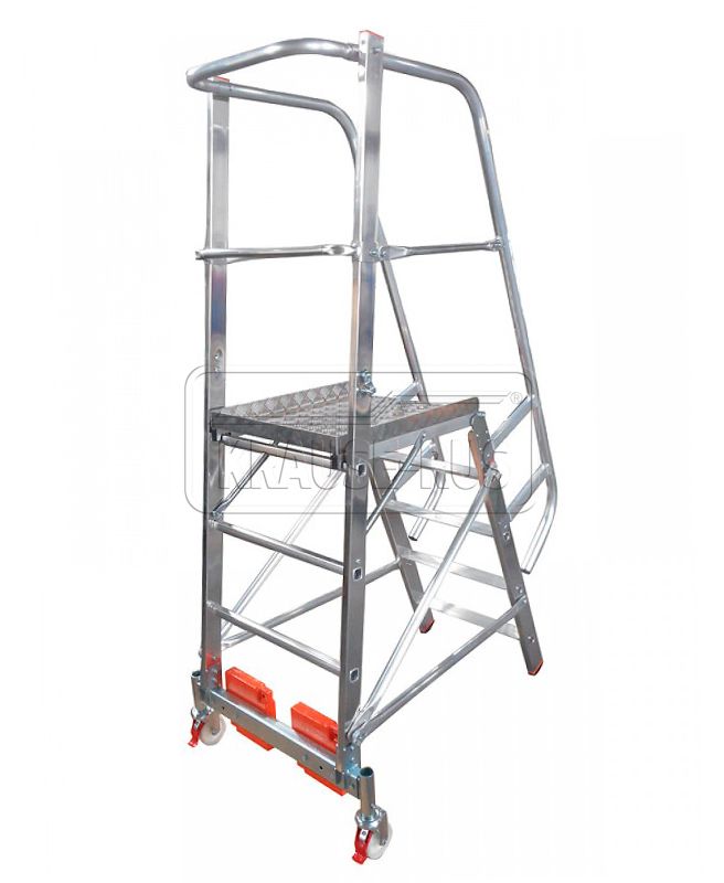 Односторонняя лестница с платформой VARIO KOMPAKT STABILO 8 ступеней KRAUSE арт.833037 от магазина ЛесКонПром.ру