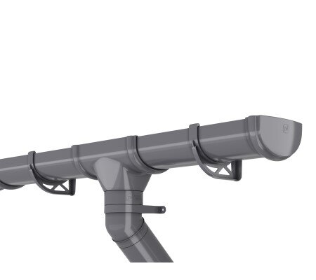 Воронка желоба ТЕХНОНИКОЛЬ Оптима ПВХ 120/80, серый от магазина ЛесКонПром.ру