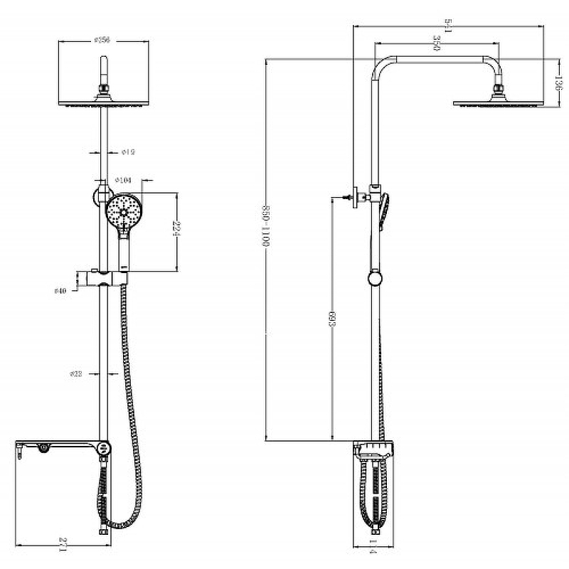 Душевая система Lemark LM8810C Хром от магазина ЛесКонПром.ру