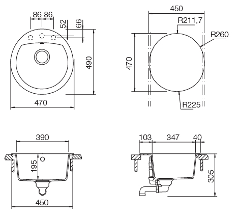 Кухонная мойка ECLIPSE 45 CRISTALITE 700668 SCHOCK от магазина ЛесКонПром.ру