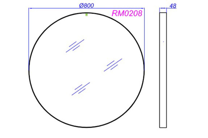 Зеркало AQWELLA RM0208 80364728 от магазина ЛесКонПром.ру