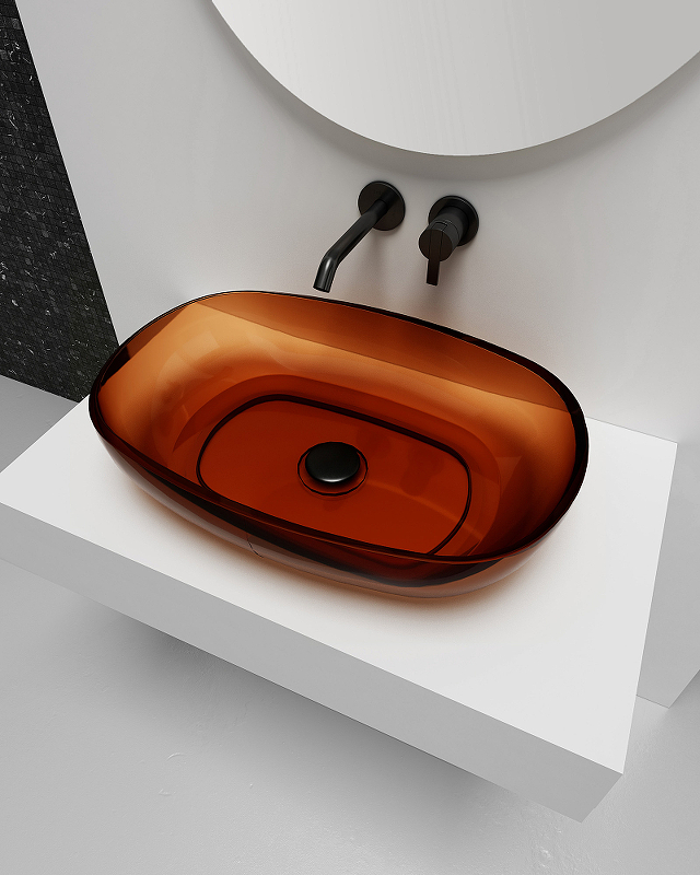 Раковина-чаша Abber Kristall 60 AT2805Opal Коричневая от магазина ЛесКонПром.ру